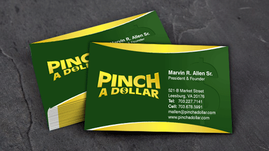 Pinch a Dollar Foiled Business Cards