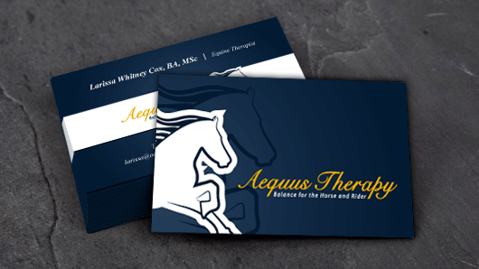 Aequus Therapy Business card and Logo