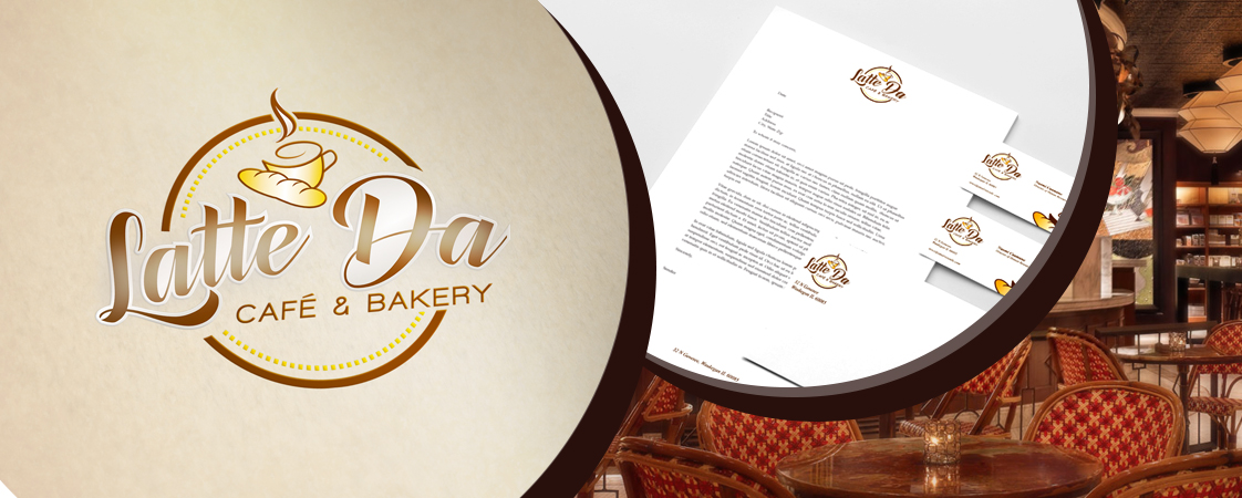 logo & stationery design services for Latte Da